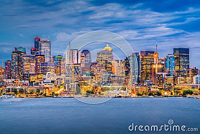 Seattle, Washington, USA Skyline Stock Photo