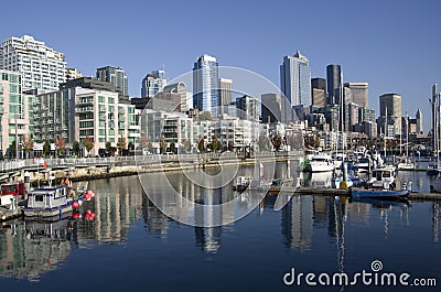 Seattle Waterfront Stock Photo