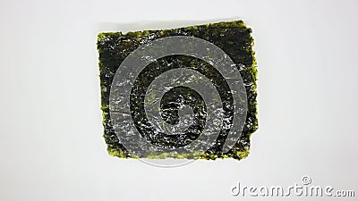 Seaweed snack with vitamins and minerals isolated white Stock Photo