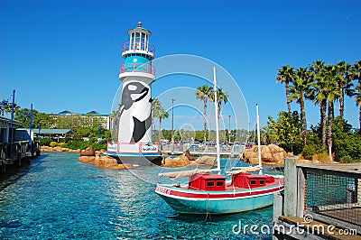 Seaworld entrance Editorial Stock Photo