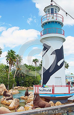 SeaWorld Orlando, Florida Editorial Stock Photo