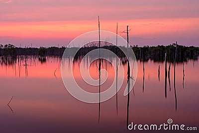 Sebangau River at Central Kalimantan Indonesia Stock Photo