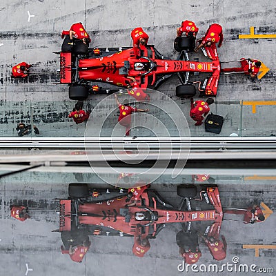 #5 Sebastian VETTEL, Ferrari, Abu Dhabi, post season testing Editorial Stock Photo