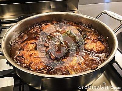 Coq Au Vin Stock Photo