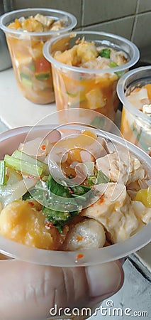 Seblak is indonesian traditional food Stock Photo