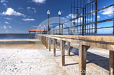 Sebring City Pier, Florida Stock Photo