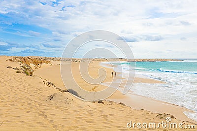 Secluded beaches of Cape Verde Stock Photo