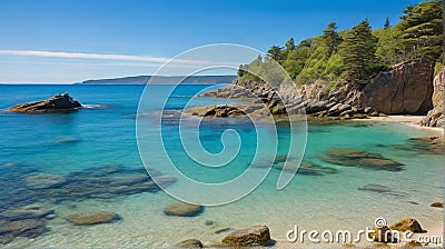 Secluded Shores Stock Photo