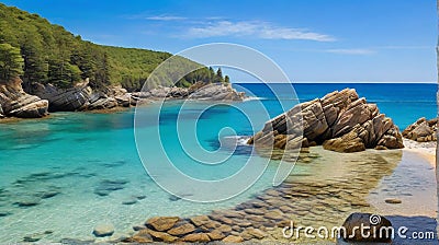 Secluded Shores Stock Photo