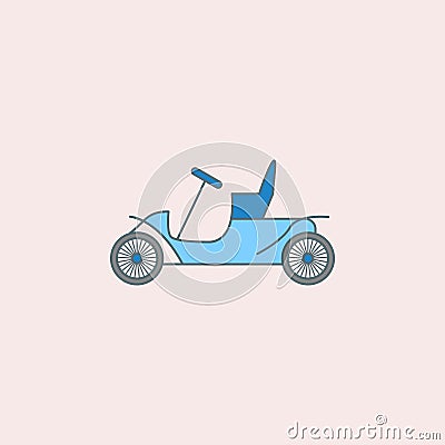 second generation of cars field outline icon. Element of generation icon for mobile concept and web apps. Field outline second gen Stock Photo