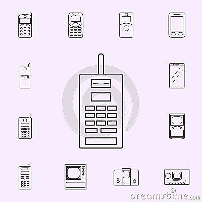 second generation of mobile phones icon. Generation icons universal set for web and mobile Stock Photo