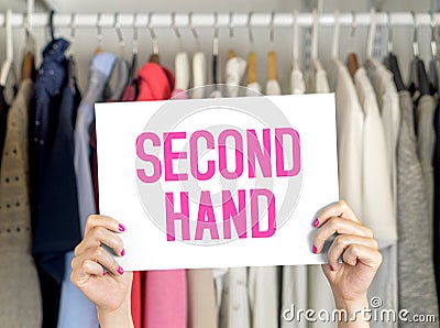 Second hand clothing Stock Photo