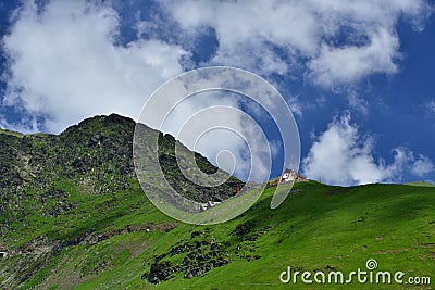 Transfagarasan road on Fagaras mountain , Romania Stock Photo