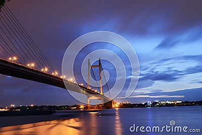 Second Hooghly Bridge-Kolkata Stock Photo