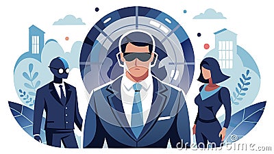 The 20-second loop shows the agent in a tense, mysterious situation, their features partially obscured Stock Photo