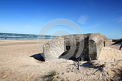 Second world war bunker Stock Photo