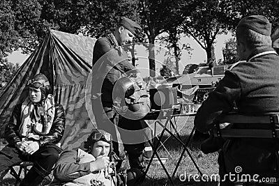 Second world war II german pilots campsite Editorial Stock Photo
