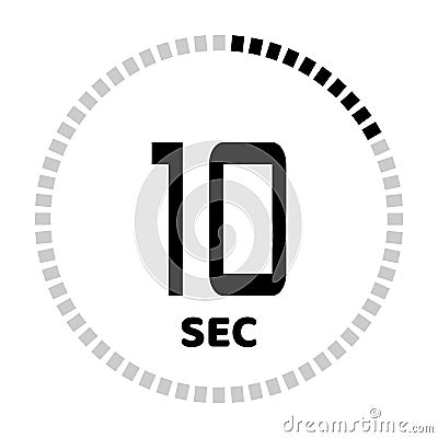 The seconds, stopwatch icon Vector Illustration