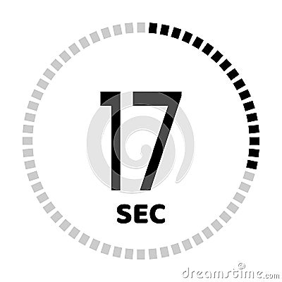 The seconds, stopwatch icon Vector Illustration