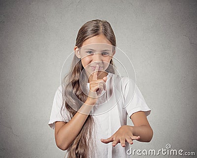 Secret, be quiet Stock Photo