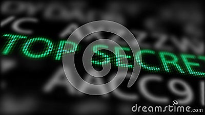 Secret Code on Notebook Screen Stock Photo