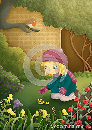 Secret garden Stock Photo