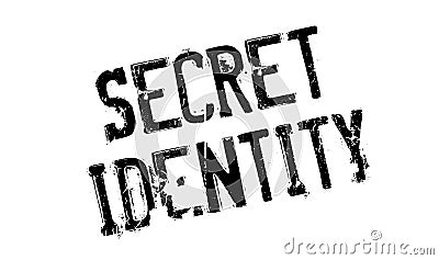 Secret Identity rubber stamp Vector Illustration