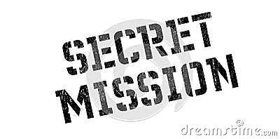 Secret Mission rubber stamp Stock Photo