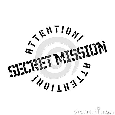 Secret Mission rubber stamp Stock Photo