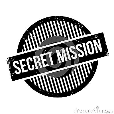 Secret Mission rubber stamp Stock Photo