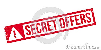 Secret Offers rubber stamp Stock Photo