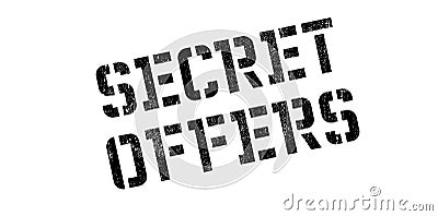 Secret Offers rubber stamp Stock Photo