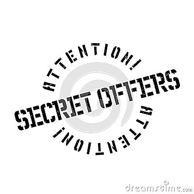 Secret Offers rubber stamp Stock Photo