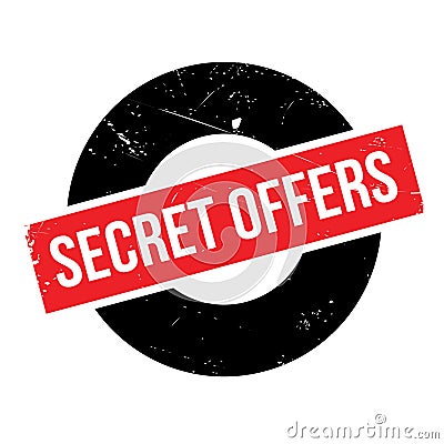 Secret Offers rubber stamp Stock Photo