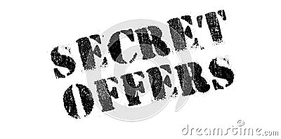 Secret Offers rubber stamp Stock Photo