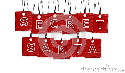 Secret Santa Vector Illustration