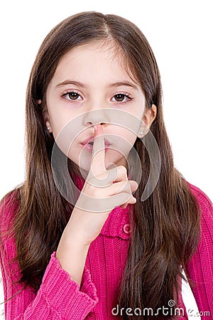 Secret silence Stock Photo