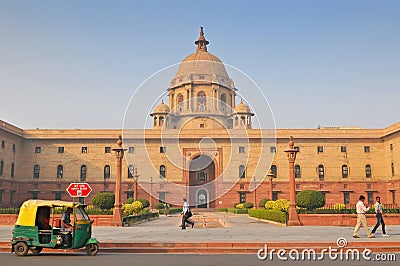 Secretariat North Block, offices for government ministers New Delhi in India Editorial Stock Photo