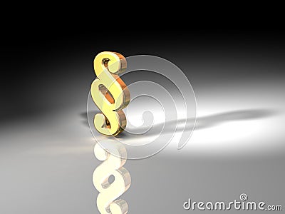 Section typographic character Stock Photo