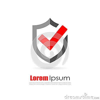 Secure abstract logo Vector Illustration