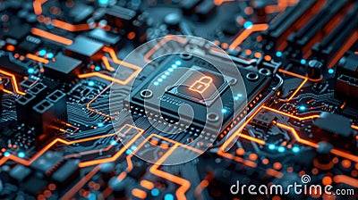 Secure Connection Checkmark: Cybersecurity Service Concept for Safe Authentication Network with AI Regulation Laws and Verified Stock Photo