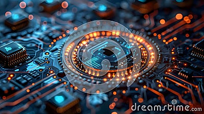 Secure Digital Harmony: Encryption and Privacy. Concept Cybersecurity, Data Encryption, Privacy Stock Photo