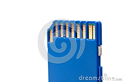 Secure Digital portable computer data card Stock Photo