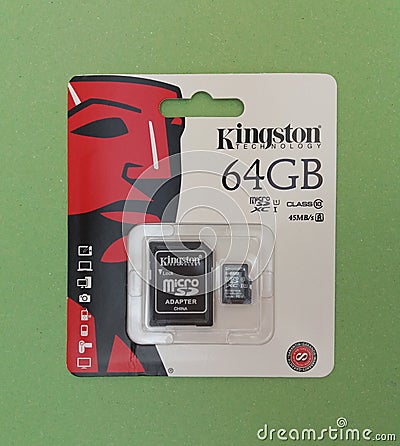 Secure Digital SD memory card Editorial Stock Photo