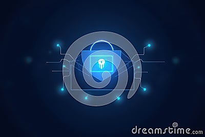 Secure Email Hosting Solution Title Stock Photo