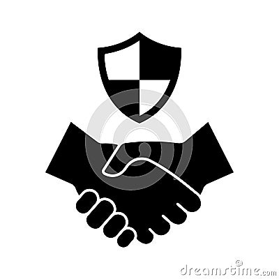 Secure friendship Vector Icon which can easily modify or edit Vector Illustration