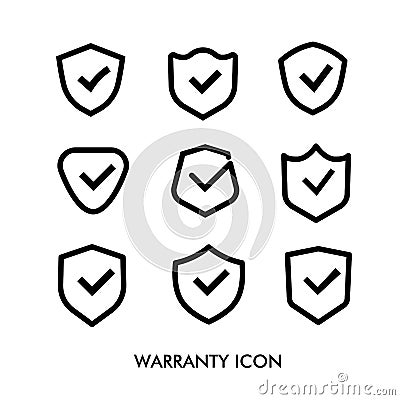 Secure icon isolated on white background Vector Illustration