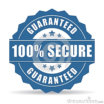 100 secure icon Vector Illustration