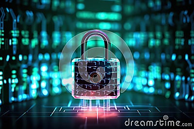 Secure Networks Safeguarding Your Data with Cybersecurity. created with Generative AI Stock Photo