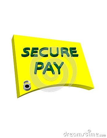 Secure Pay Stock Photo